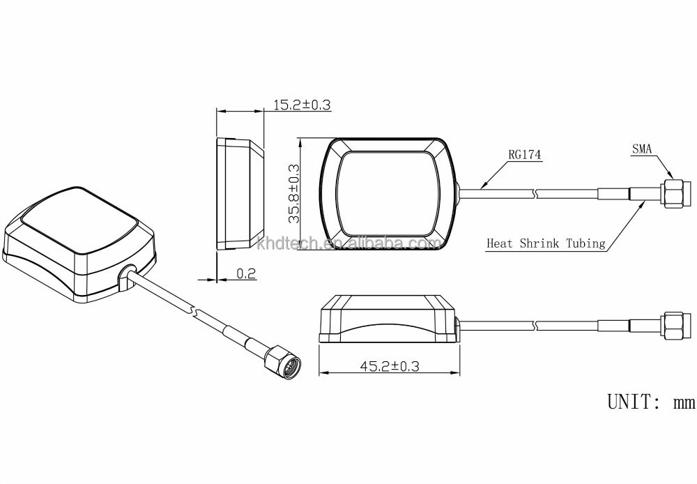 Mhzのアンテナを供給する1575khd-p13mケーブルとsmaプラグコネクタ仕入れ・メーカー・工場