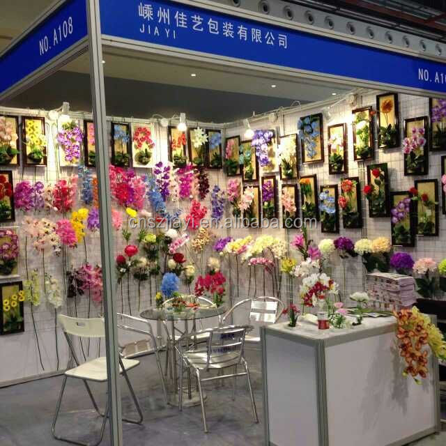 高品質ホーム装飾人工ラテックス花でポット蘭の花仕入れ・メーカー・工場