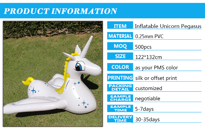 Hochfestem kunststoff große aufblasbare einhorn pegasus geblasen ...