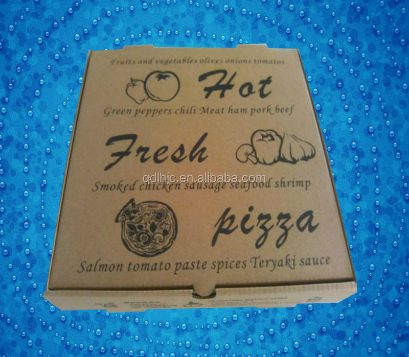 Professional custom kraft pizza box factory in Tsingtao