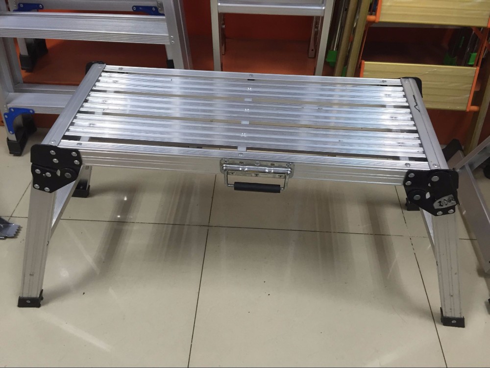 Aluminum Platform Car Wash Step Stool Folding Work Platform Step Ladder