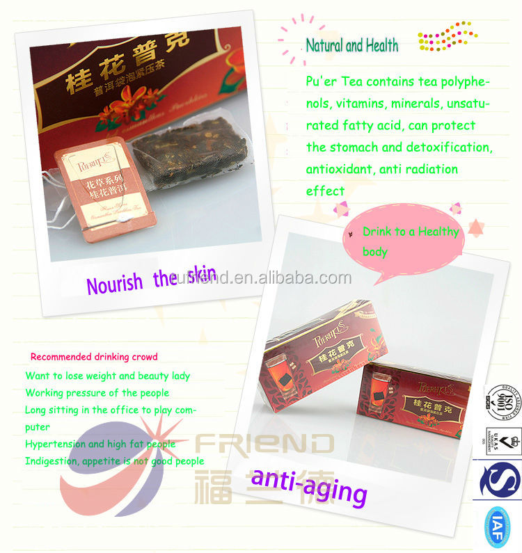 Refine chinese tea supply in yunnan chinese puer tea puer slim tea