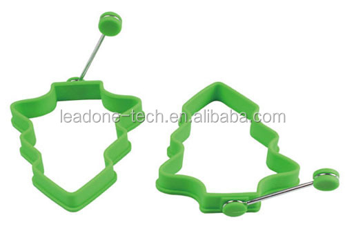green christmas tree with handle silicone egg mould green christmas tree with handle