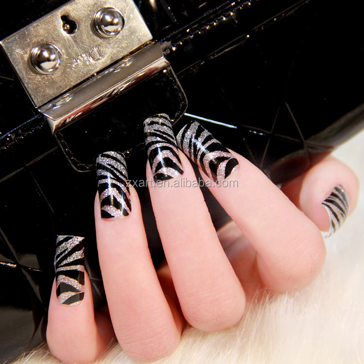 zebra nail sticker (23)