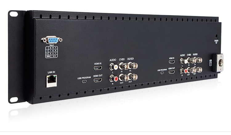 Feelworldデュアル7インチアナログhdmi sdiモニターセットラックマウントコンピュータ放送d71仕入れ・メーカー・工場