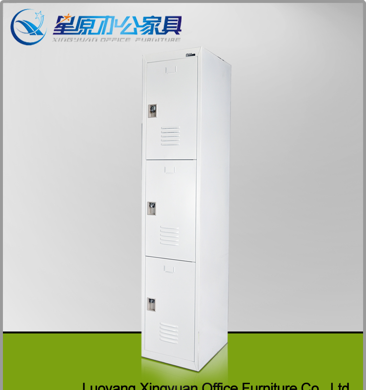 Steel 3 door locker with blue clour for sale