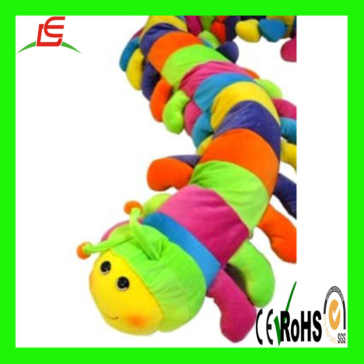 multi colored stuffed caterpillar