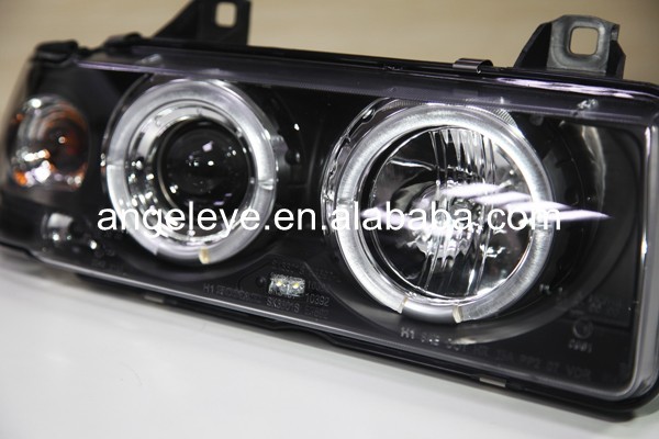For Bmw E36 Led Angel Eyes Head Lamp 1991
