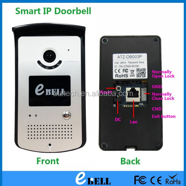 Atz pnp プラグ & プレイ ネットワーク ir ワイヤレス ビデオ ドア 電話スマート ip ドアベルカメラ送料アンドロイド & ios app E-ベル 問屋・仕入れ・卸・卸売り