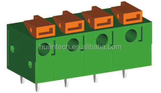 前面接続緑7.62mmスプリングクランプ端子台仕入れ・メーカー・工場