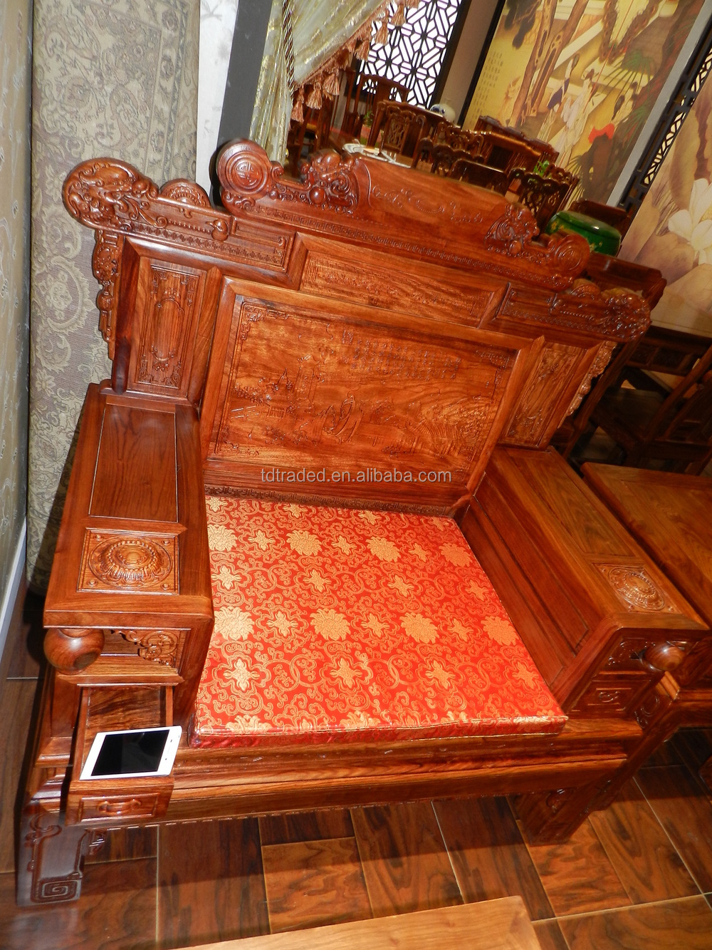 Hoge kwaliteit rode houten meubelen slaapkamer sets product id ...