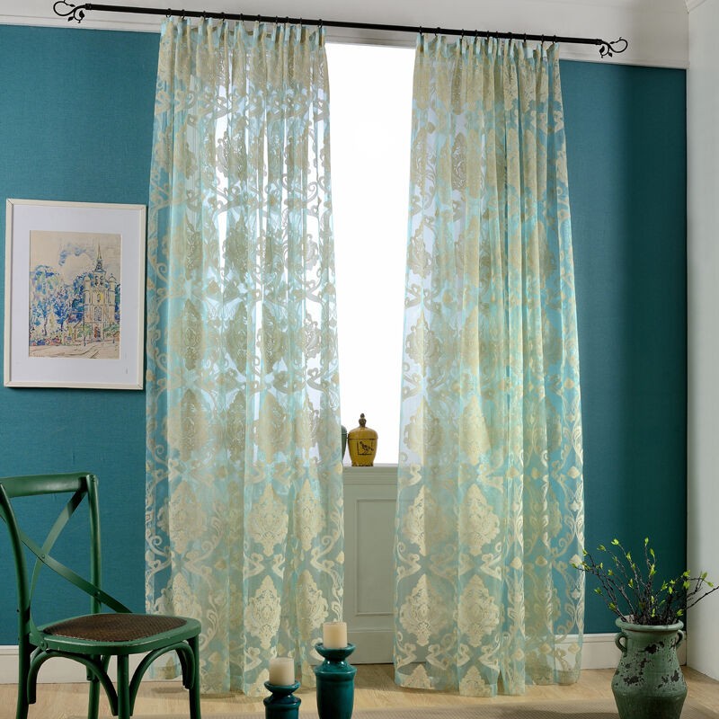 European Sheer Curtains Embroidered Fabric Wholesale Buy