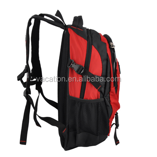 赤リップストップ素材のバックパックの通学スポーツバッグ仕入れ・メーカー・工場