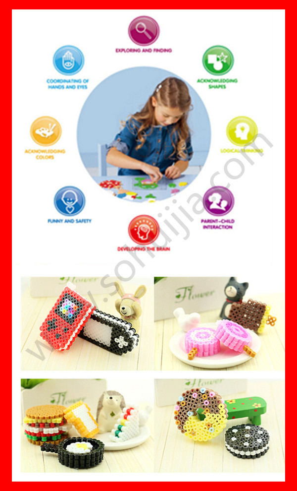 新しいおもちゃ2014年熱い販売の子供面白いパズル非- 毒性エコ- フレンドリーな5mmdiyハマミニプラスチックperlerビーズ問屋・仕入れ・卸・卸売り