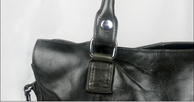 2014 New genuine leather mens leather messenger bag