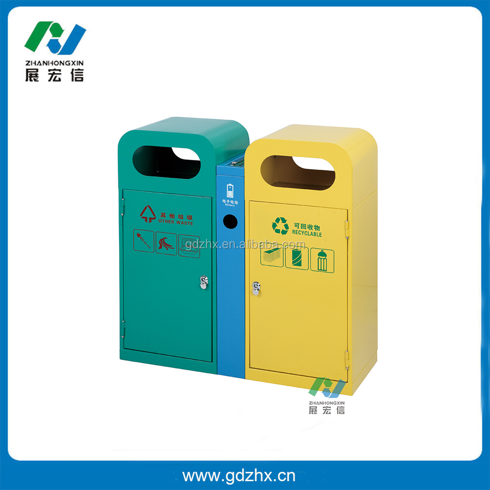 segregated waste bins wholesale high quality outdoor rubbish can