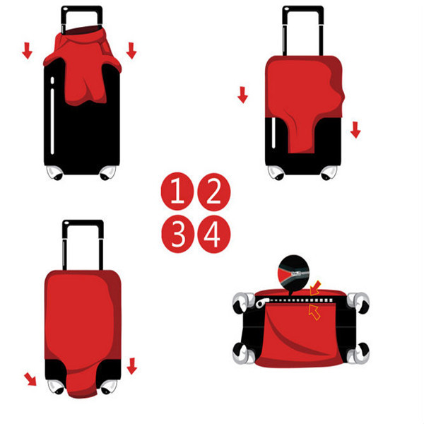 熱伝達の印刷ダストカバー荷物のスーツケース仕入れ・メーカー・工場