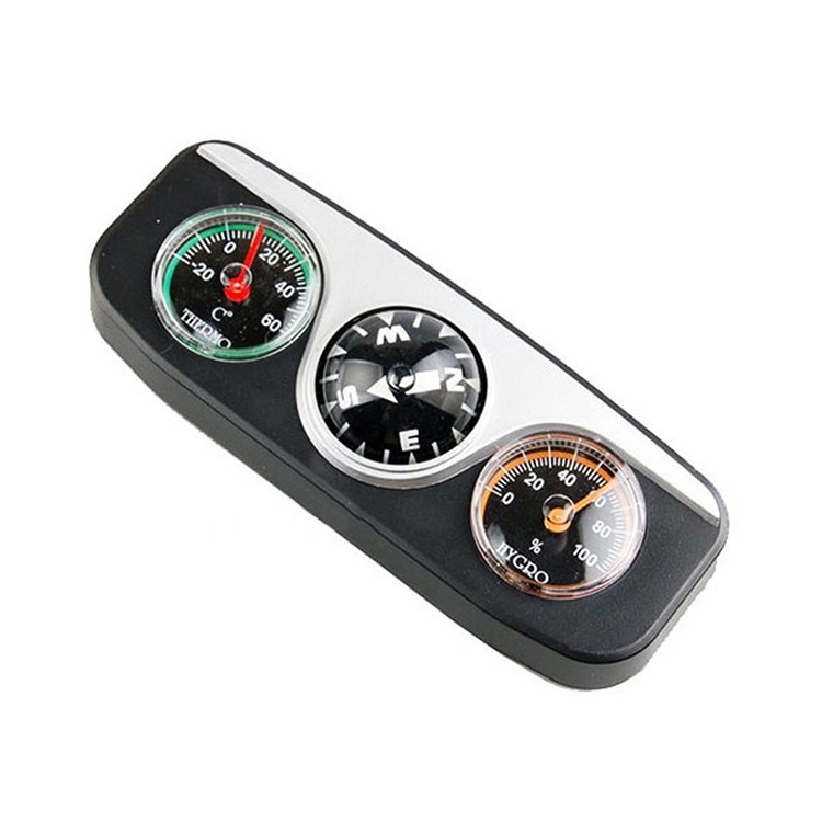 3 In 1 Car Compass Car Vehicle Navigation Ball Thermometer Hygromet