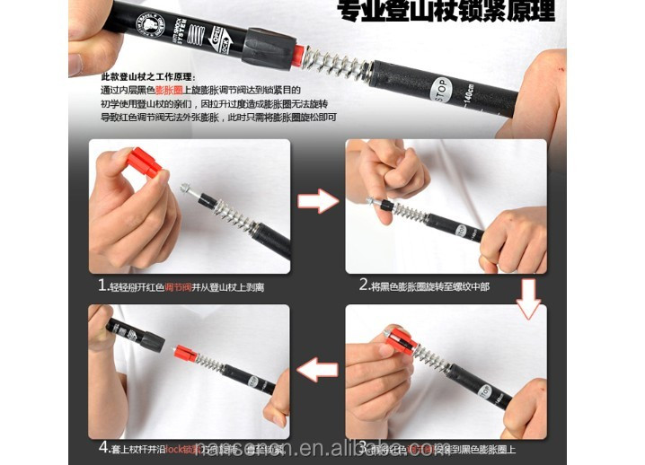 ・カスタマイズされた60617075アルミニウム合金製のスキーポール/カスタム伸縮ポール問屋・仕入れ・卸・卸売り
