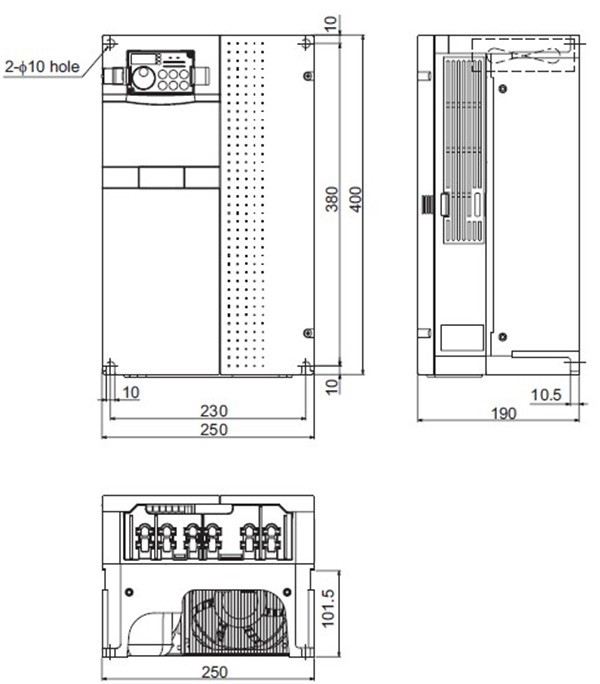 FR-A720-18.5K dimensions