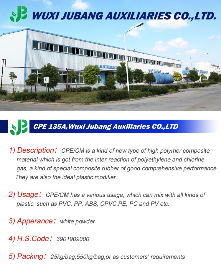 Pvc carte auxiliaire chimique Agents / CPE135