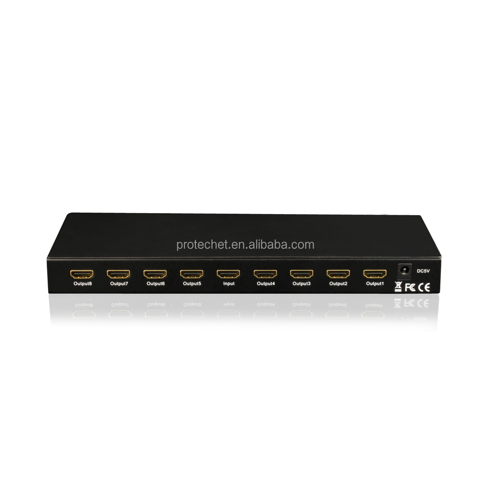 中国市場8ポートhdmiスプリッタ8アウト15v2adcを使用して仕入れ・メーカー・工場