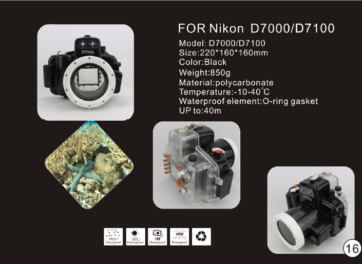 Meikon40m/130フィート防水ケースボックスカメラニコン用j1( 10ミリメートル)問屋・仕入れ・卸・卸売り