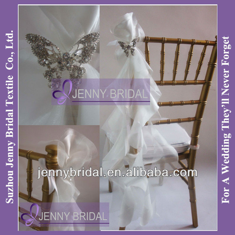 ruffle chair sash wedding ruffle chair sash wedding