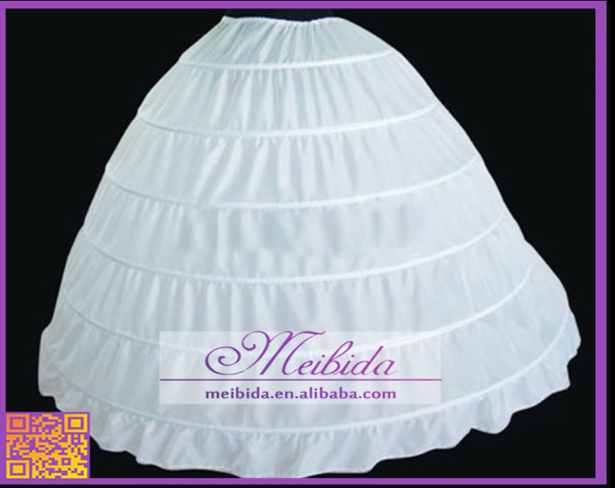 白いウェディング花嫁衣装6フープペチコートアンダースカートドレス用問屋・仕入れ・卸・卸売り