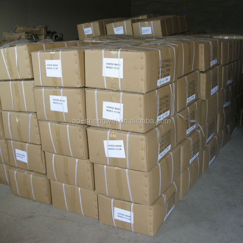 Chinese black single drawn horse mane