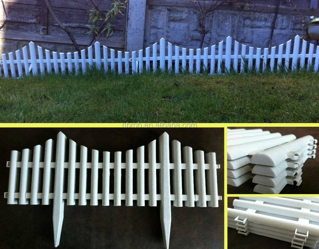White Garden Fencing/plastic Decorative Garden Fencing Buy Garden