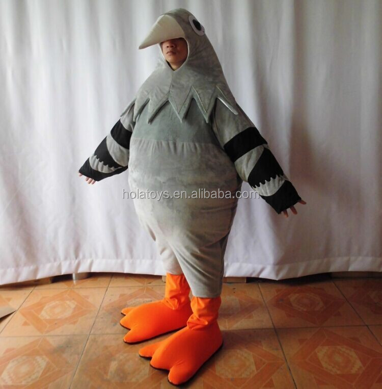 hola gray pigeon mascot costume mascot costume Alibaba