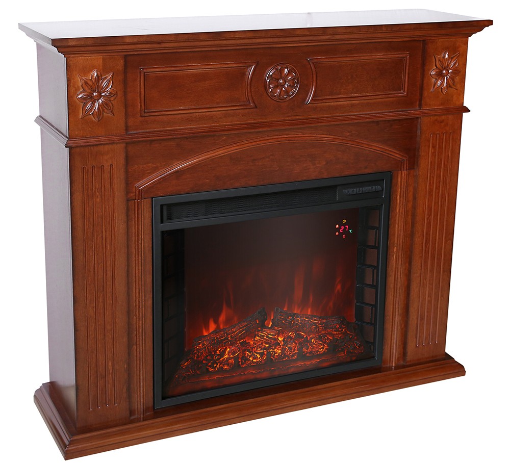Moderne en bois décoratif pas cher électrique manteau de la ...