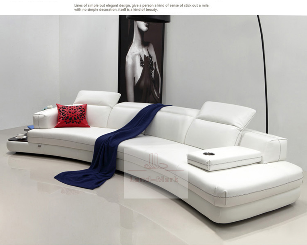 革のソファ/リビングルームのソファ、を最新の現代の高級革ソファデザイン、モダンスタイルレザーsofa1771仕入れ・メーカー・工場