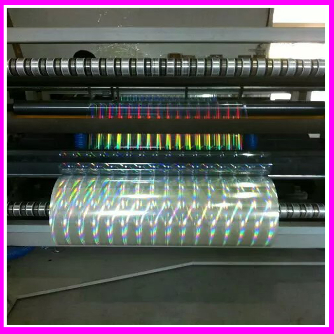Bopp/ペット/pvc熱ラミネートフィルムホログラフィック透明、 銀系ホログラムフィルム、 カラフルなboppホログラムフィルム仕入れ・メーカー・工場