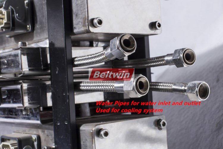Beltwin新しいステンレスpvc/puコンベヤーベルト加熱ジョイント水冷却したマシン仕入れ・メーカー・工場