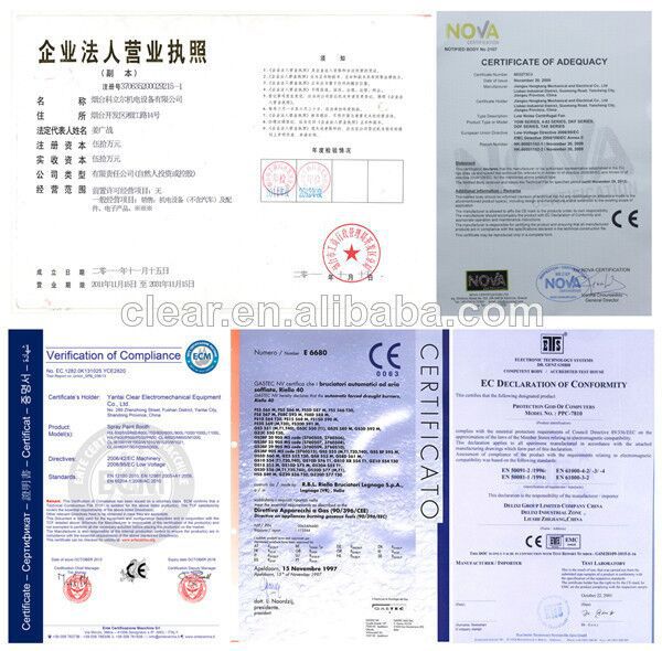 Good quality factory price spray booth HX-900L truck paint manufacturer Yantai Clear