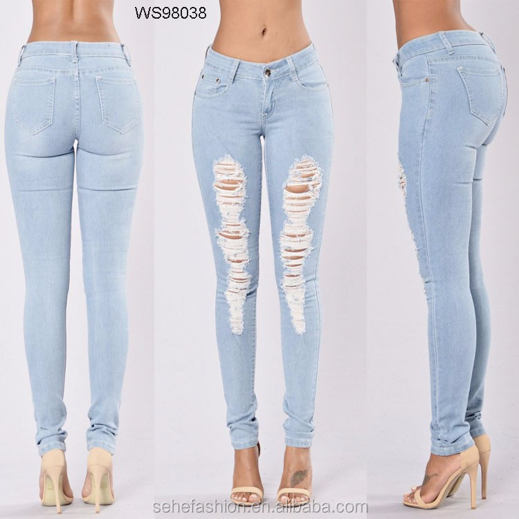 ice blue jeans for women