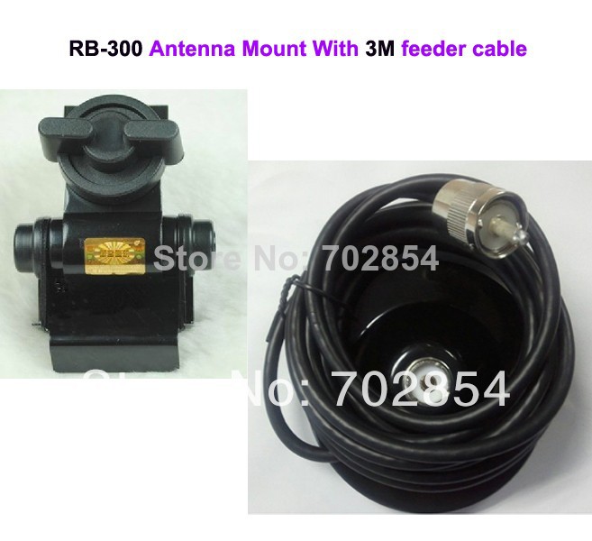 Free-shipping-NAGOYA-RB-300-Antenna-Mount-With-3M-feeder-PL259-connector-cable-for-TH-9800