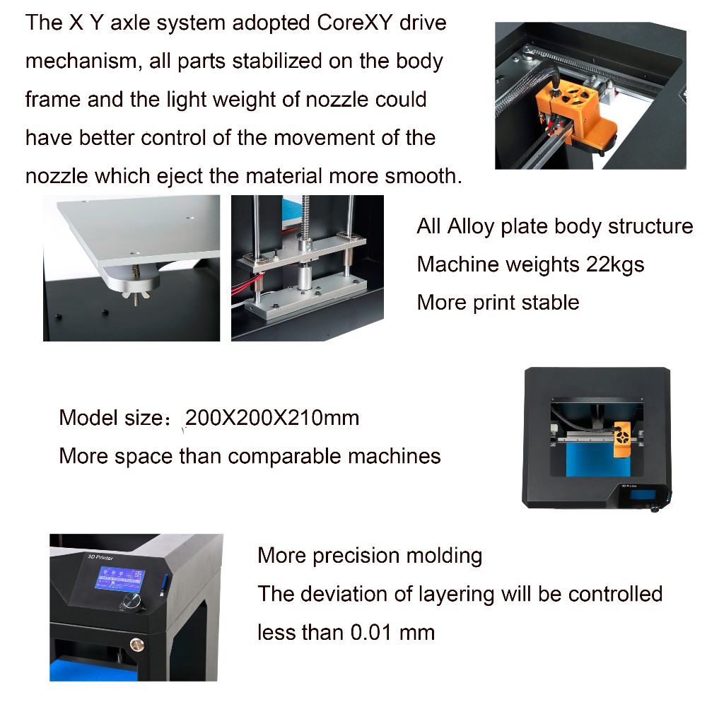 中国最初の互換2.0 3dプリンタ金属デスクトップマシン用販売仕入れ・メーカー・工場