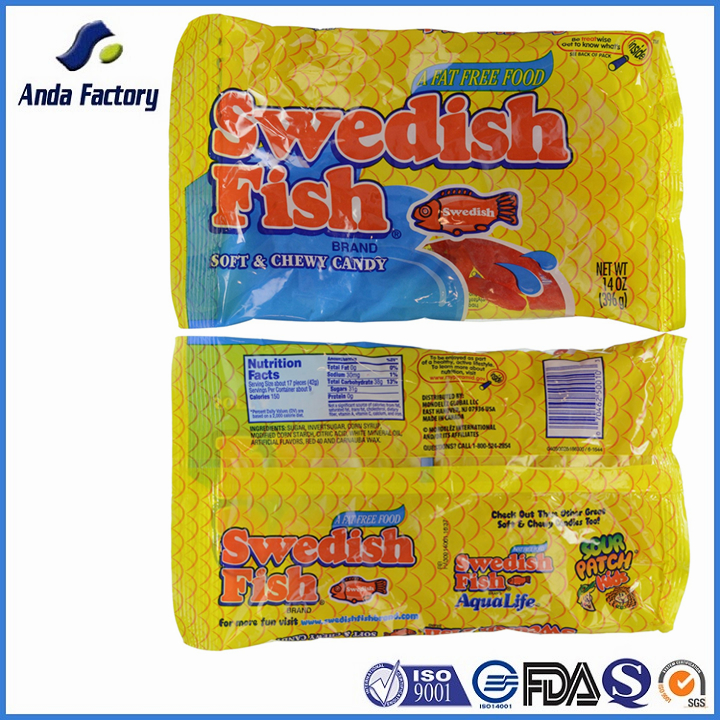 swedish fish soft and chewy candy plastic packaging bags