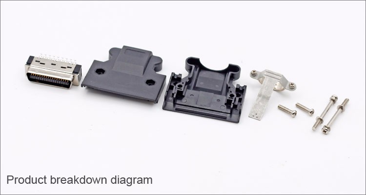 Aelirさん専用 36Pin 0.050インチ1.27ミリメートルMDR WireマウントMale Plug