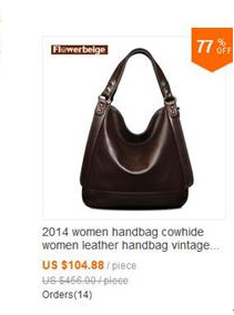 2014 Fashion Printing Shoulder Bag Vintage Women Handbag Luxury Women