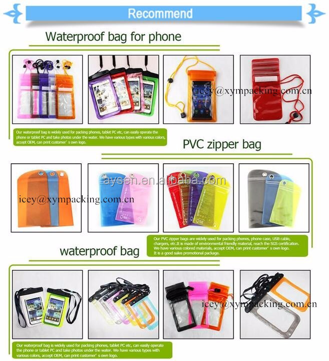 10M waterproof phone case, Promotional PVC Waterproof Bag