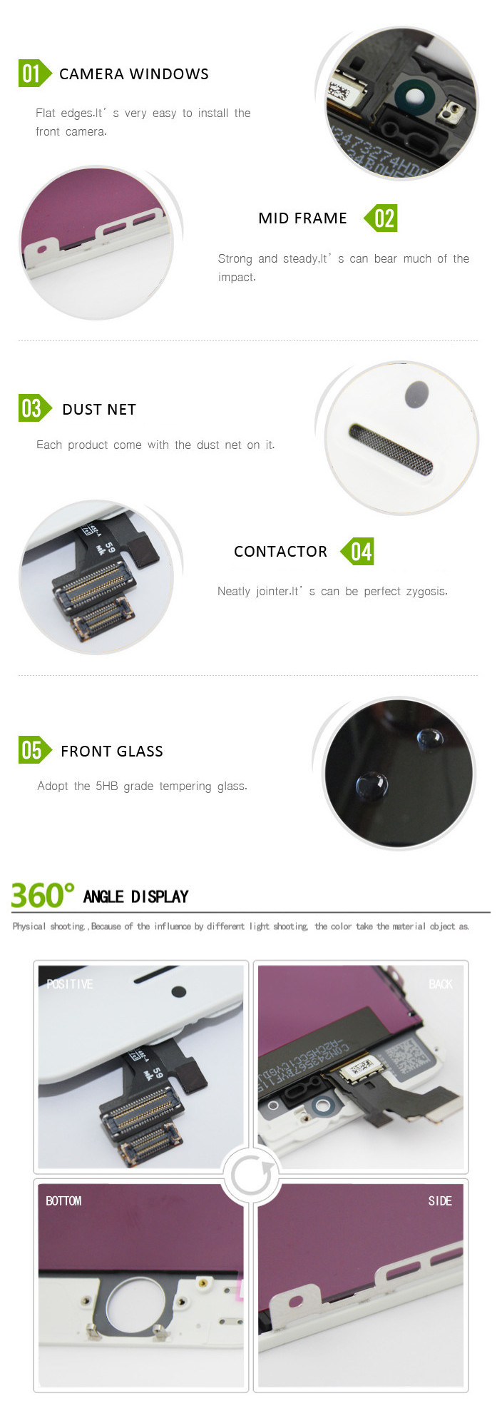 工場卸売4.7インチ液晶画面のためのiphone6white/黒仕入れ・メーカー・工場
