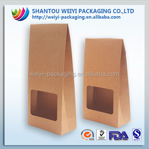 High quality airtight ziplock organic green tea bag with customized