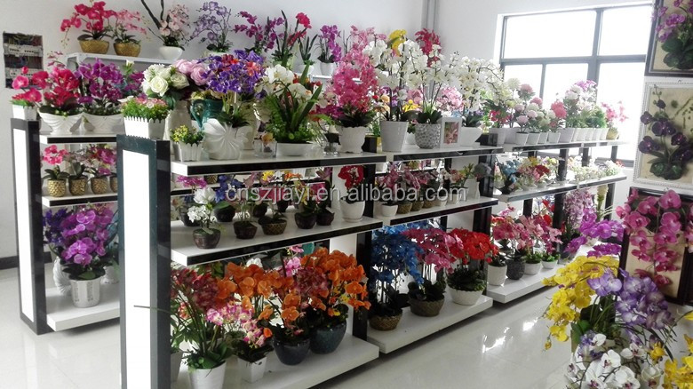シルクブーケ卸売人工牡丹の花でガラス花瓶仕入れ・メーカー・工場