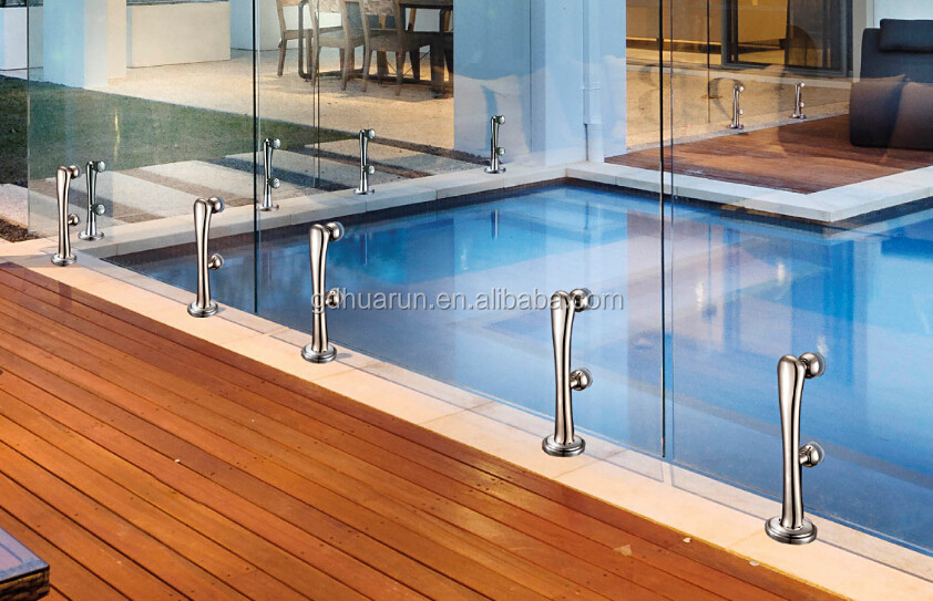 Diseño moderno accesorios pasamanos de acero inoxidable, piscina ... Vidro cerca diseño