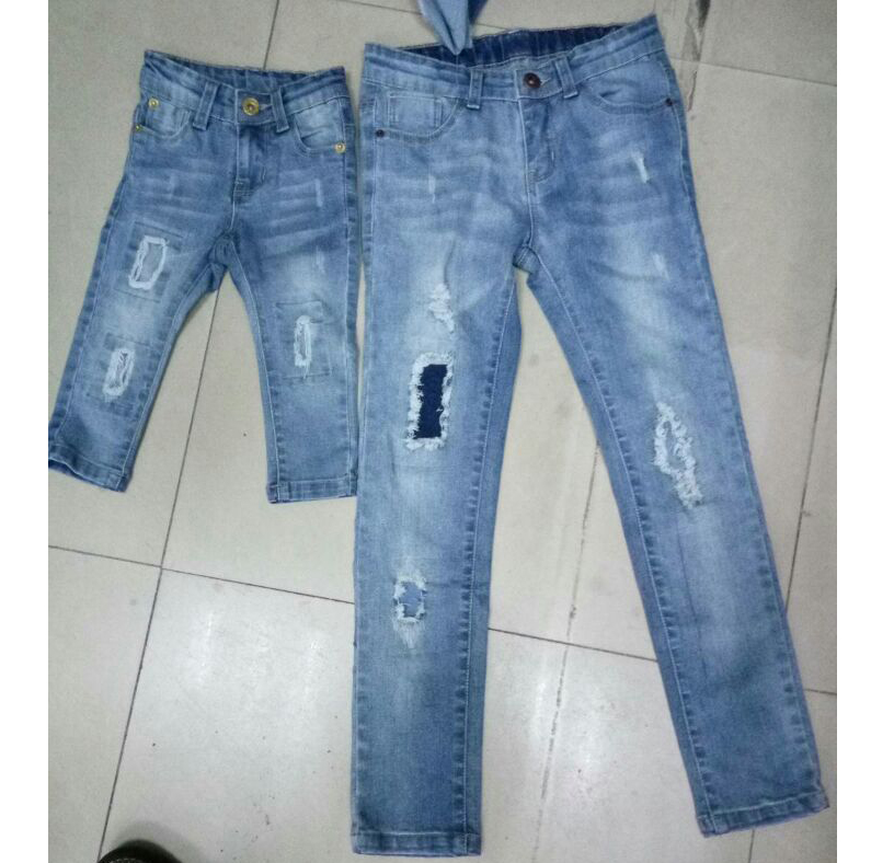 Source children rock wear jeans denim pants damaged jeans kids destroyed biker jeans m.alibaba.com