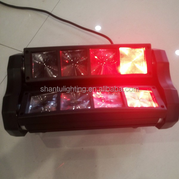 Djディスコプロフェッショナルショーライト工場価格8ピース3ワットrgbw ledミニスリムスパイダー光舞台照明仕入れ・メーカー・工場